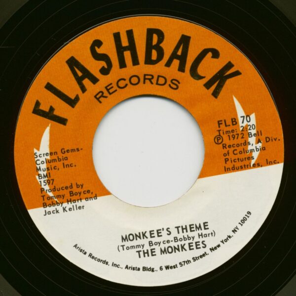 The Monkees - Monkee's Theme - Last Train To Clarksville (7inch