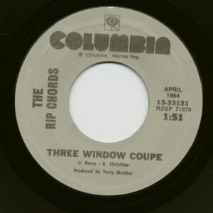 The Rip Chords - Three Window Coupe - Hey Little Cobra (7inch