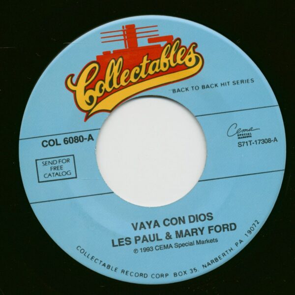 Les Paul & Mary Ford - Vaya Con Dios - How High The Moon (7inch