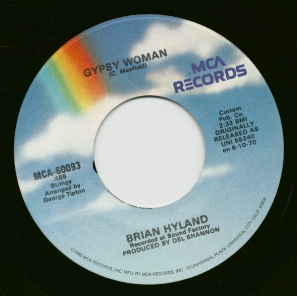 Brian Hyland - Gypsy Woman - Lonely Teardrops (7inch