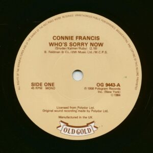 Connie Francis - Who's Sorry Now - Mama (7inch