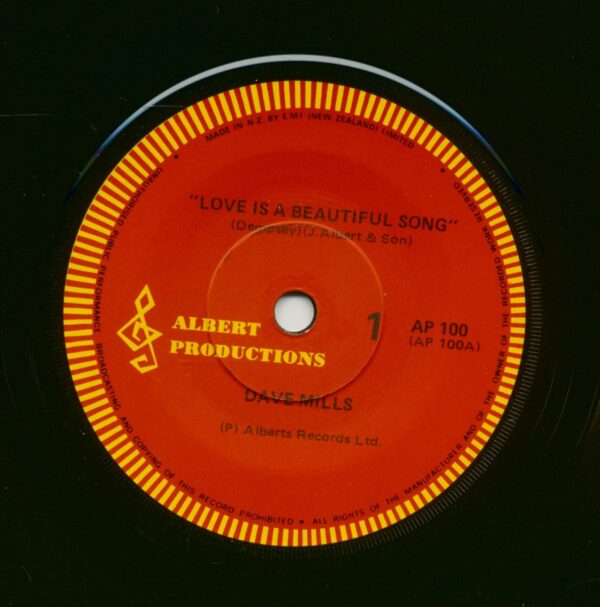 Dave Mills - William Shakespeare - Love Is A Beautiful Song - My Special Angel (7inch