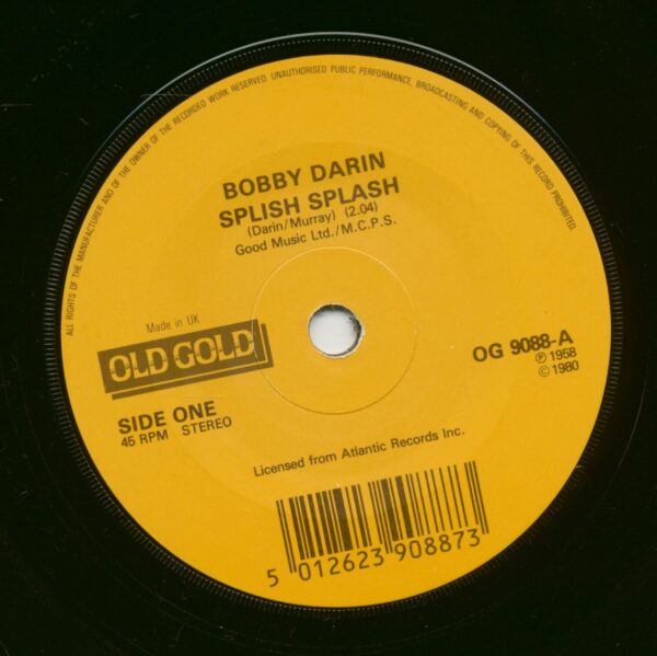 Bobby Darin - Splish Splash - Queen Of The Hop (7inch