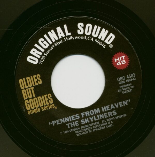 The Skyliners - Pennies From Heaven - It Happened Today (7inch