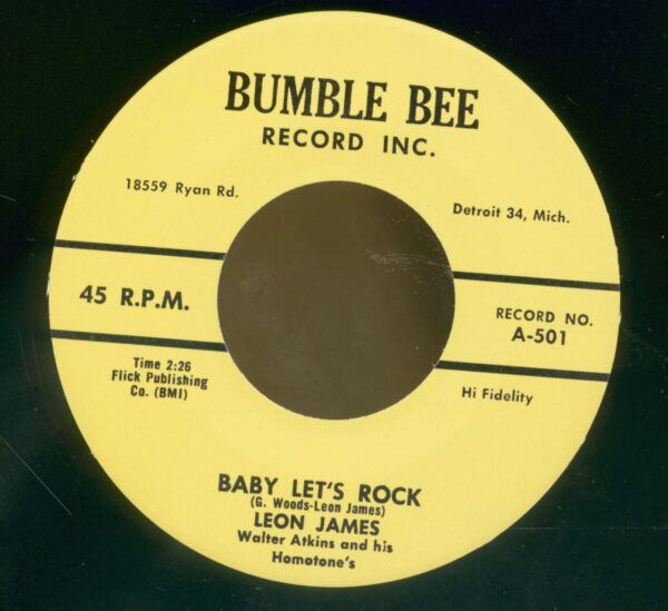 Leon James - Rhythm Rockers - Baby Let's Rock - Thinkin' About You (7inch