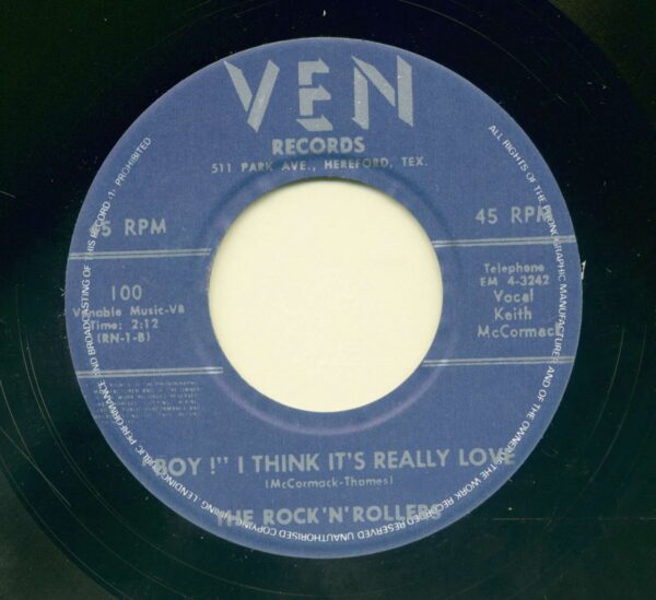 Rock'n'Rollers - For You - Boy I Think It's Really (7inch