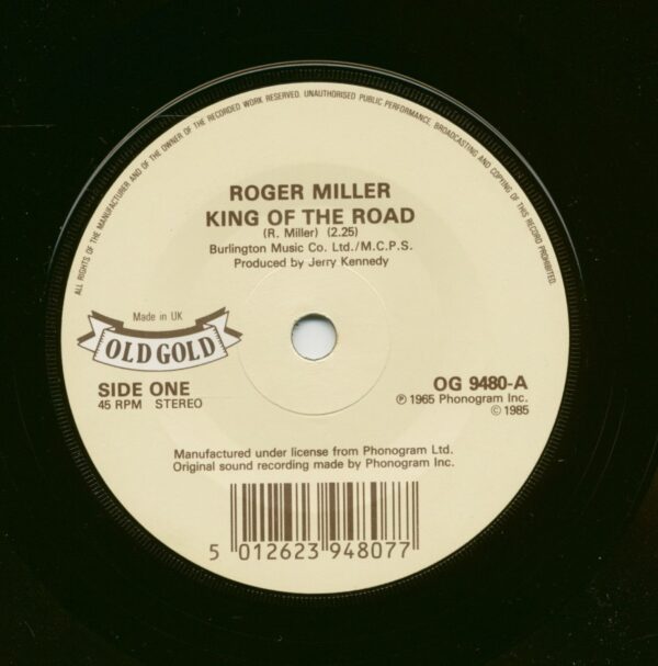 Roger Miller - King Of The Road - Little Green Apples (7inch