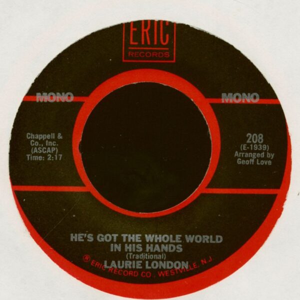 Laurie London - He's Got The Whole World In His Hands - The Cradle Rock (7inch