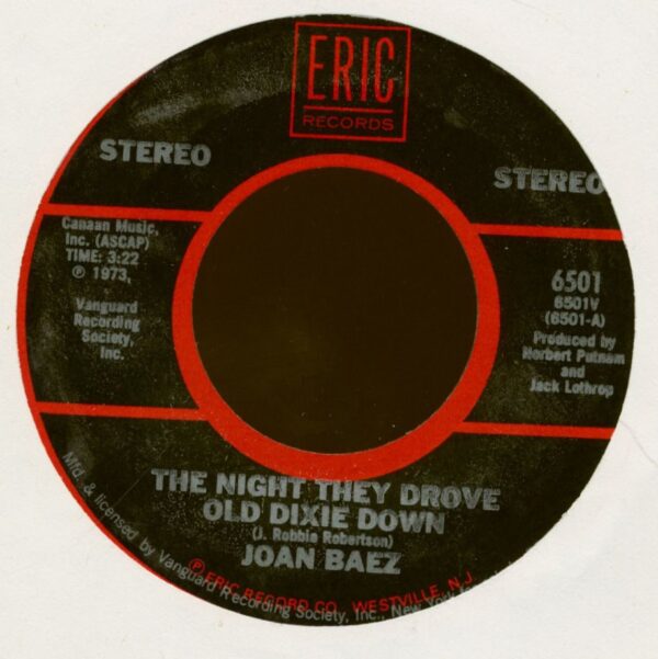 Joan Baez - The Night They Drove Old Dixie Down - There But For Fortune (7inch