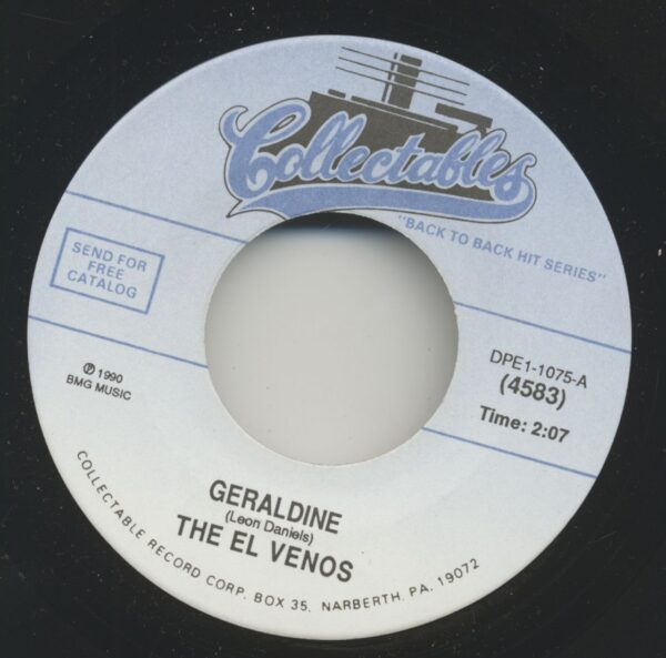 El Venos - Geraldine - My Heart Beats Faster (7inch