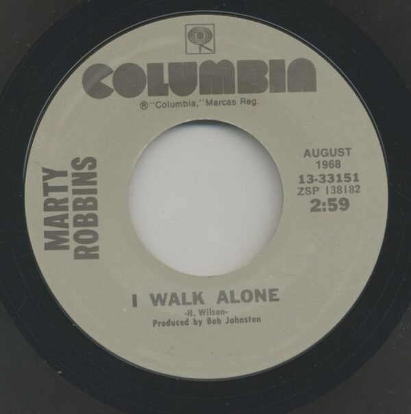 Marty Robbins - I Walk Alone - It's A Sin (7inch