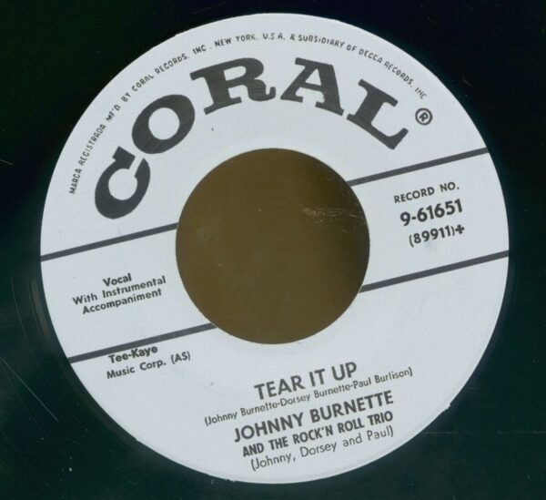 Johnny Burnette - Tear It Up - Oh Baby Babe (7inch