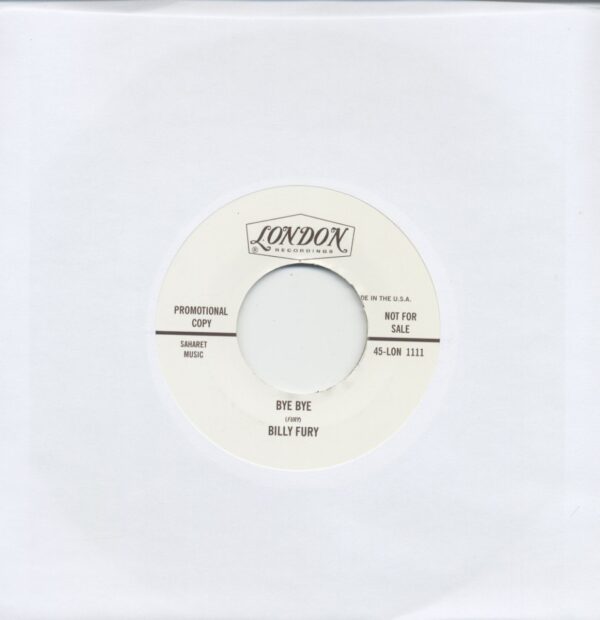 Billy Fury - Bye Bye - What Do You Think You're Doing Of (7inch