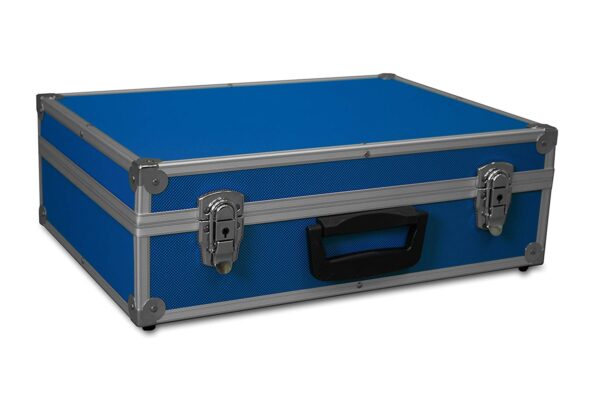 GORANDO® Transportkoffer blau | Alurahmen | 440x300x130mm | Für Werkzeuge