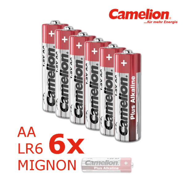 6 x Batterie Mignon AA LR6 1