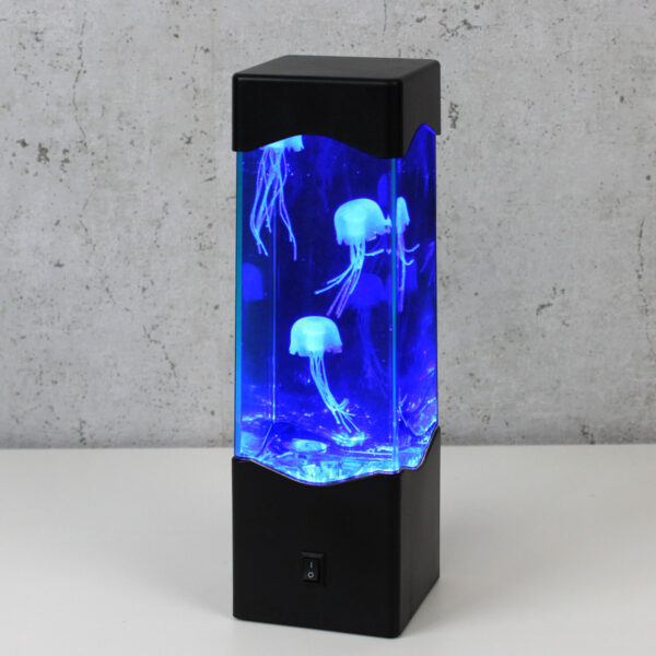 Jellyfish Lampe BLUE - Dekoleuchte - USB + Batteriebetrieb (3 x schwimmende Quallen) - blau