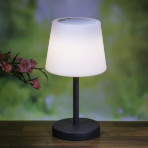 LED Tischlampe mit Lautsprecher - Bluetooth - wiederaufladbar - H: ...