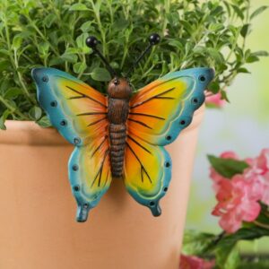 Blumentopfhänger Schmetterling - Dekofigur als Topfhänger - Tierfig...