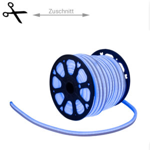 LED Lichtschlauch NEON FLEX 230V Slim - BLAU - 100cm Zuschnitt - Anfertigung nach Mass