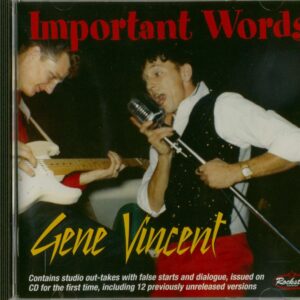 Gene Vincent - Important Words (CD)