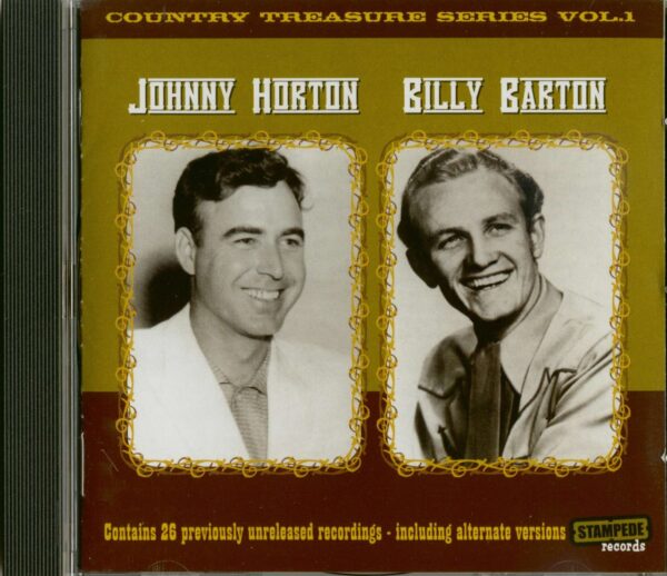 Billy Barton & Johnny Horton - Country Treasure Series Vol.1 (CD)