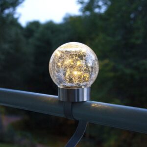 LED Solar Dekoleuchte 3in1 Glory - 10 warmweise LED - H: 35cm - Däm...