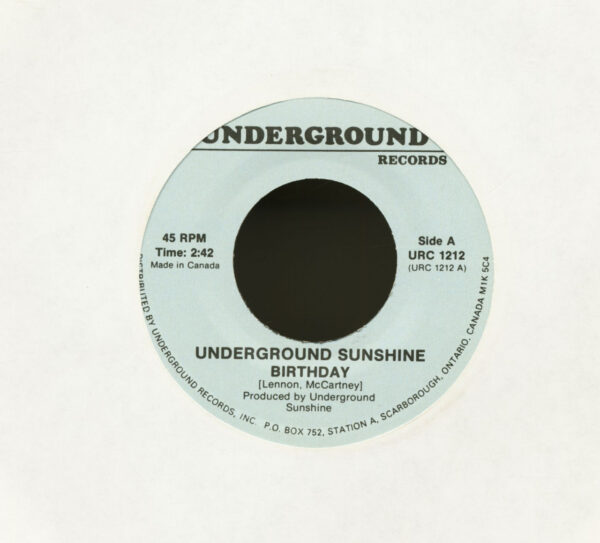 Underground Sushine / Sue Thompson - Birthday - If The Boy Only Knew (7inch