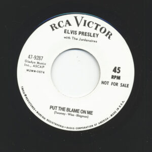 Elvis Presley - Put The Blame On Me - Judy (7inch