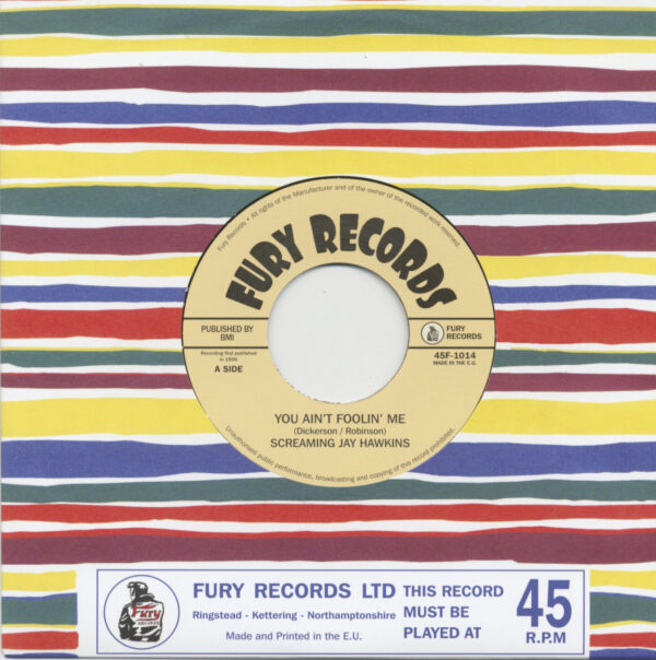 Screamin' Jay Hawkins - You Ain't Foolin' Me - Frenzy (7inch