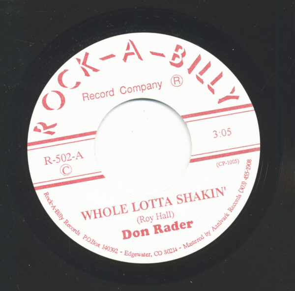 Don Rader - Whole Lotta Shakin' - Goodbye