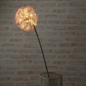 LED Pusteblume - Kunstblume - 22 warmweiße LED - H: 90cm - Batterie...