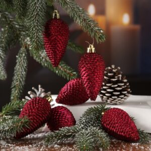 Christbaumschmuck ZAPFEN - Weihnachtsbaumschmuck - bruchfest - glit...