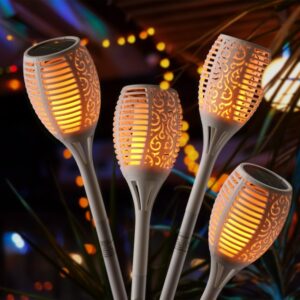 LED Solar Fackel - Gartenfackel - simulierter Flammeneffekt - H: 79...