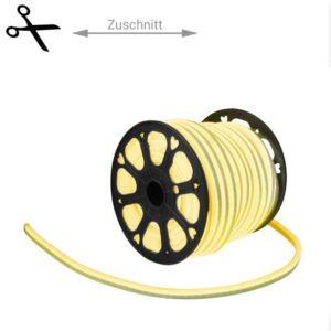 LED Lichtschlauch NEON FLEX 230V Slim - GELB - 100cm Zuschnitt - An...