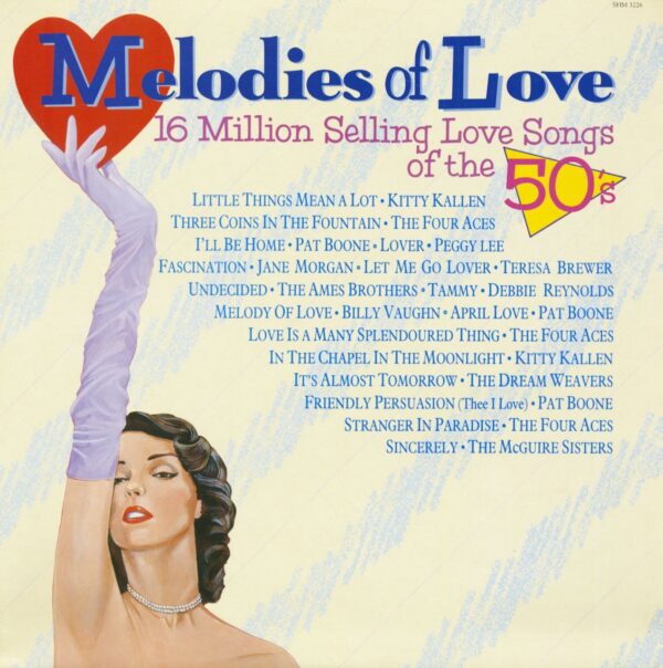 Various - Melodies Of Love - 16 Million Selling Love Songs Of The 50s (LP)