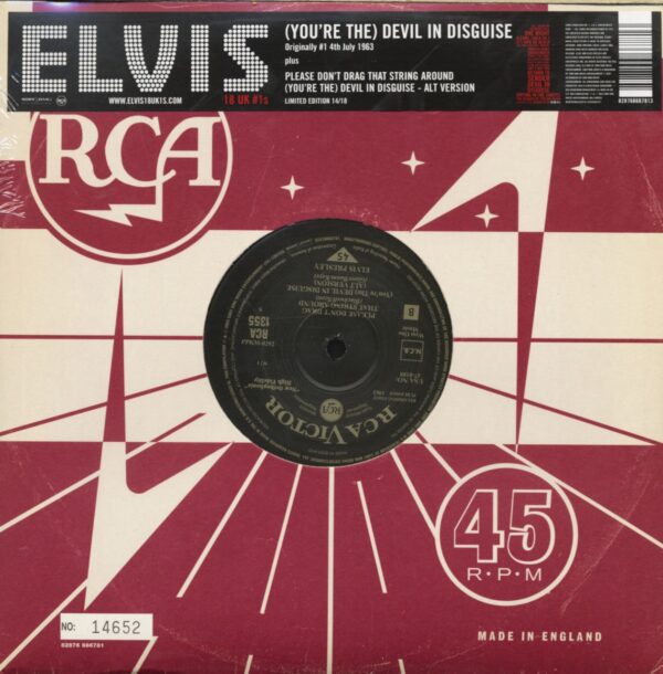 Elvis Presley - 18 UK #1s Vol.14 - Devil In Disguise (10inch