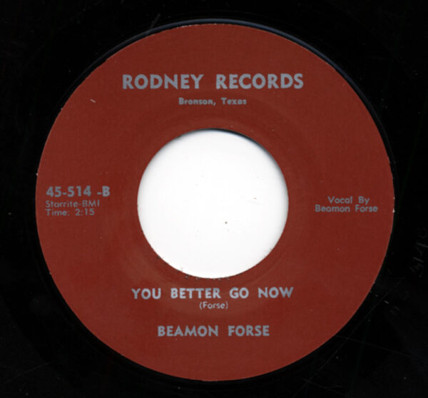 Beamon Forse - You Better Go Now b-w The Rest Of My Life 7inch