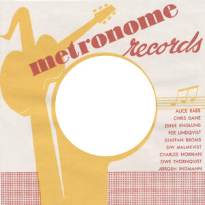 Schallplattenhülle - Record Sleeve - (50) Metronome 2 - 45rpm record sleeve - 7inch Single Cover