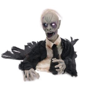 Bewegter Zombie - animierte Halloween Figur - 43cm - Bewegung