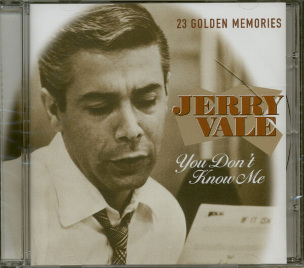 Jerry Vale - You Don't Know Me - 23 Golden Memories (CD)