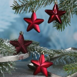 Christbaumschmuck STERN - Weihnachtsbaumschmuck - bruchfest - H: 7