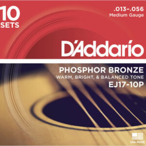 Saitensatz Pro-Pack D´Addario EJ17-10P Phosphor Bronze Medium